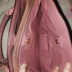 Coach brown and Lilac purse